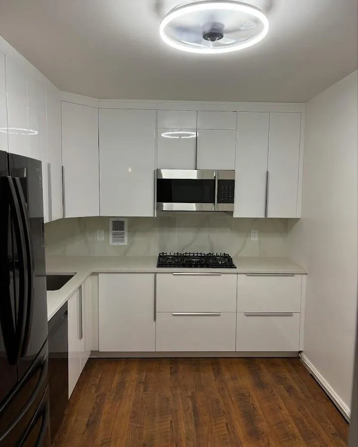 Renovated kitchen with quartz countertops in Eliot